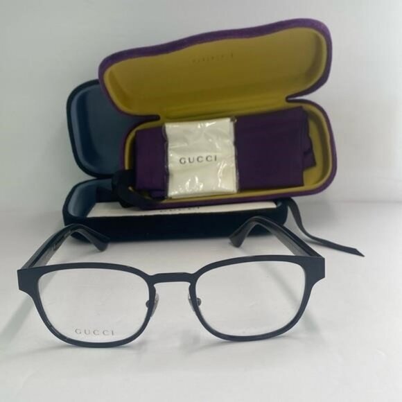 New - GG1118O Eyeglasses by Gucci™ Shape: Wayfarer, Material: Metal, Frame Fu… - Picture 4 of 13